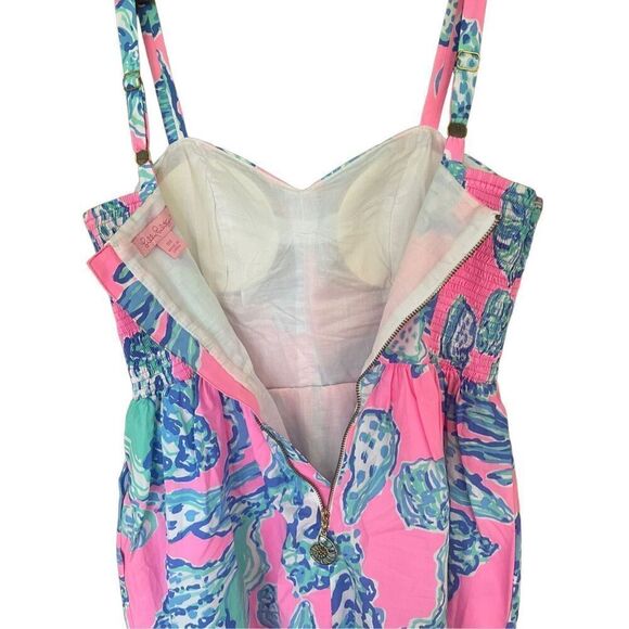 Lilly Pulitzer Womens Multicolor Seashells Ardleigh Fit And Flare Dress Size 00 - Picture 2 of 12
